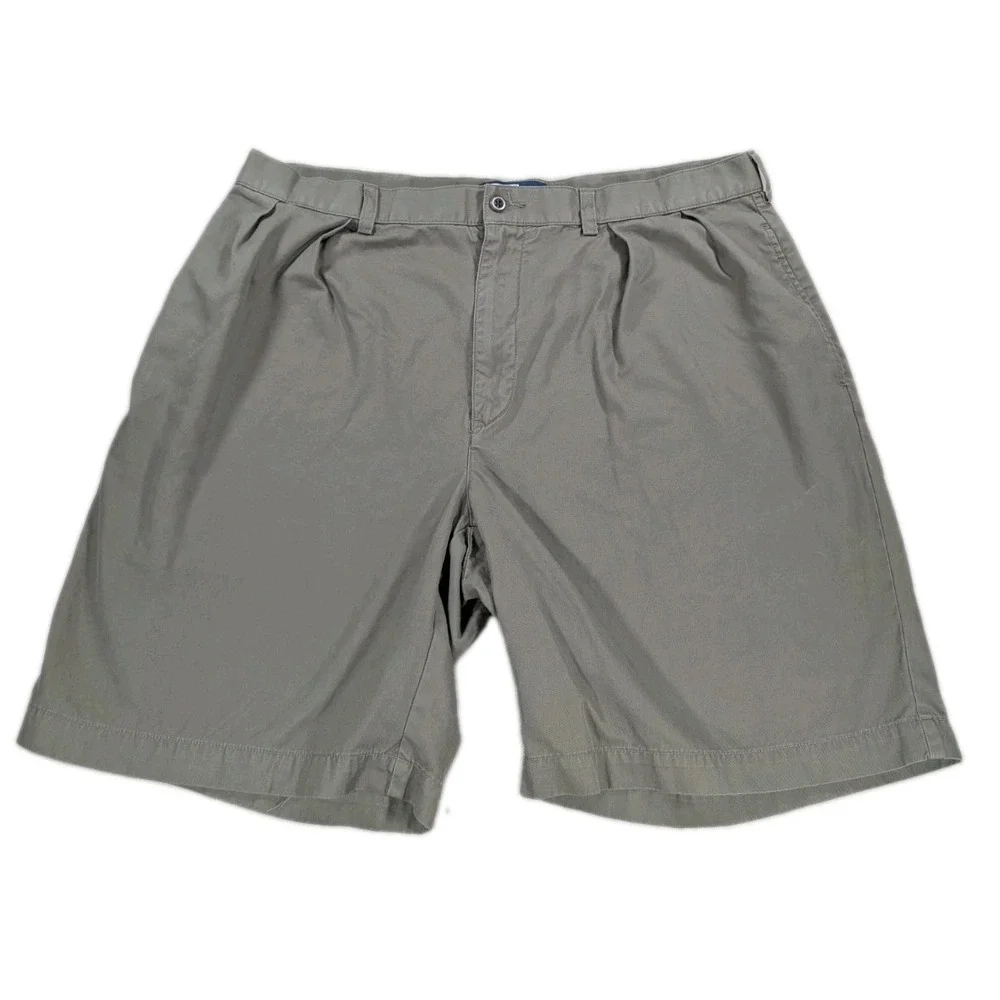 Vintage 90s Polo Ralph Lauren Tyler Shorts Mens 38 Olive Green Pleated Chino 9